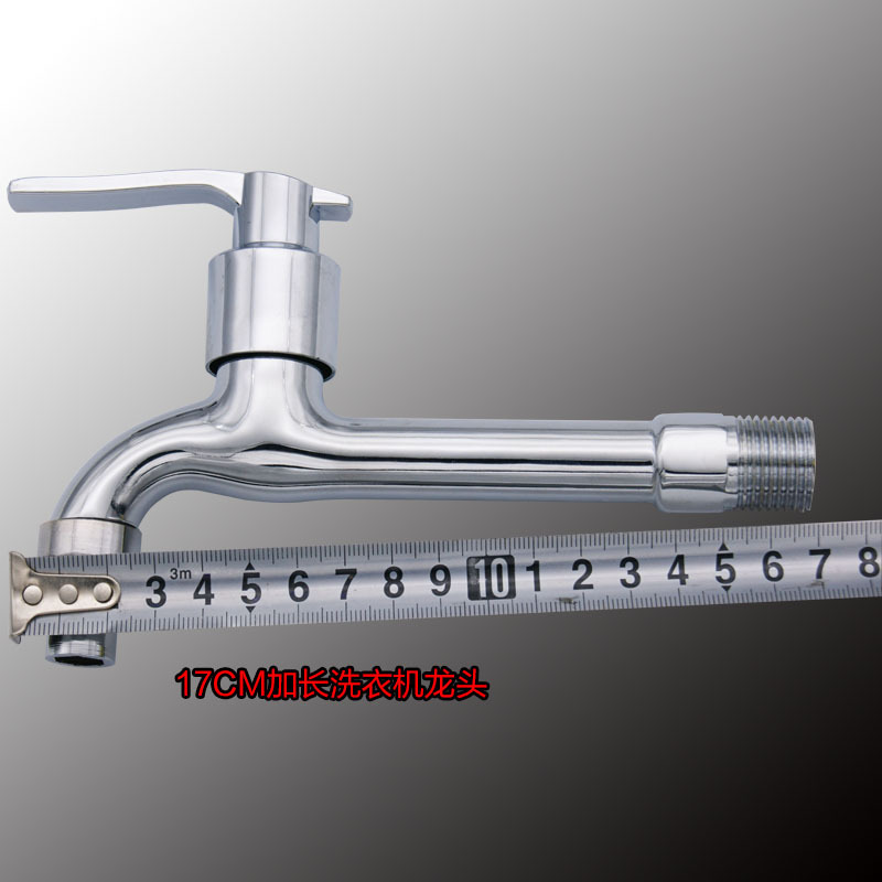 Factory Wholesale Lengthened Washing Machine Water Faucet Mop Pool Faucet Copper Core 17cm Specialty Faucet