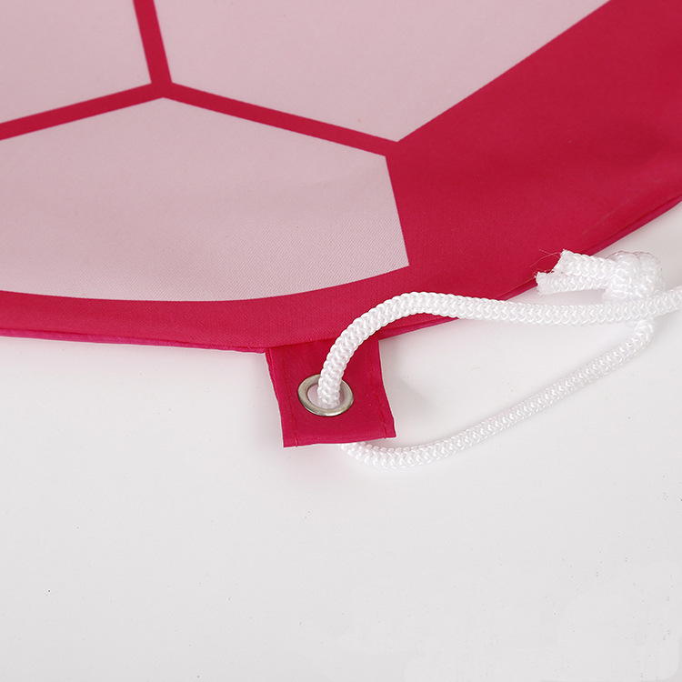 定制特色足球形状涤沦束口袋 抽绳袋尼龙布袋双肩背袋