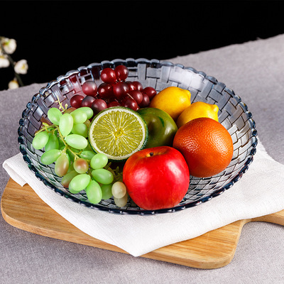 樱彩创意水果盘糖果盘客厅透明瓜子果盆零食果盒家用水果篮干果盘