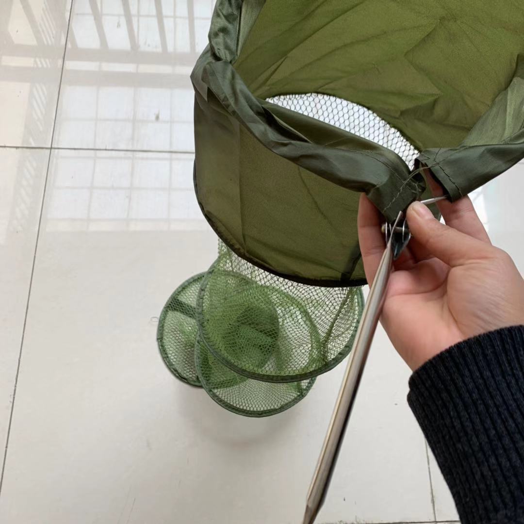钓鱼鱼护 渔护 鱼网涂胶 网兜密眼四层小涂胶