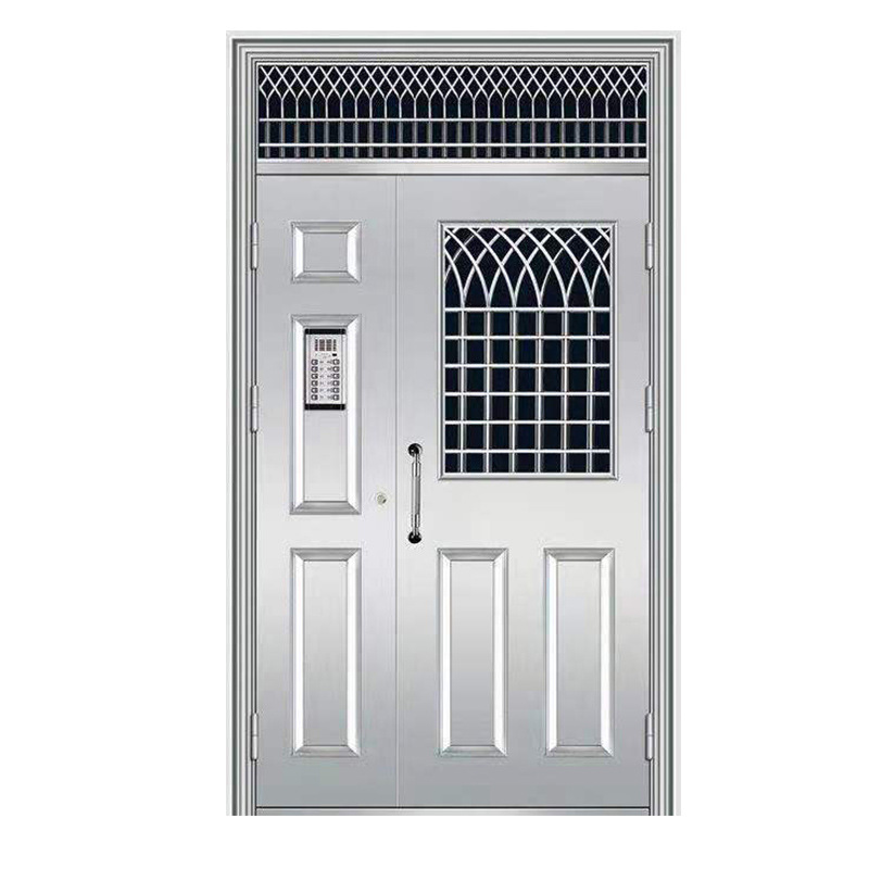 0成交456扇庭院门铝合金悬浮折叠庭院门铝艺对开电动平移农村双开别墅
