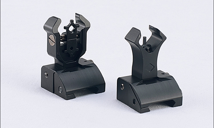 pro金属机瞄折叠水弹枪机瞄锦明89水弹枪改装金属瞄准器准星照门