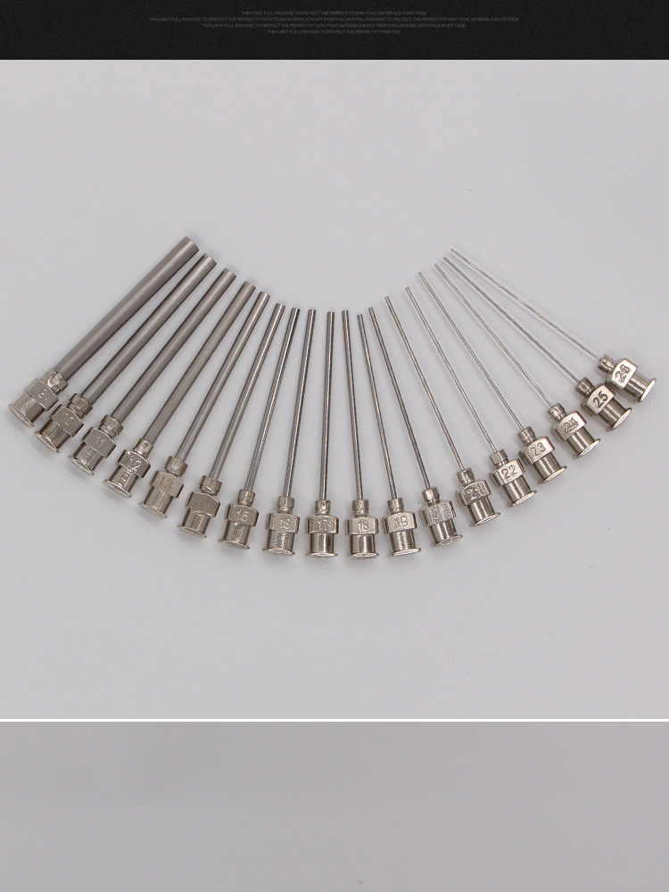 5英寸加长全不锈钢点胶针头点胶机滴胶针长38mm长度可定制特价