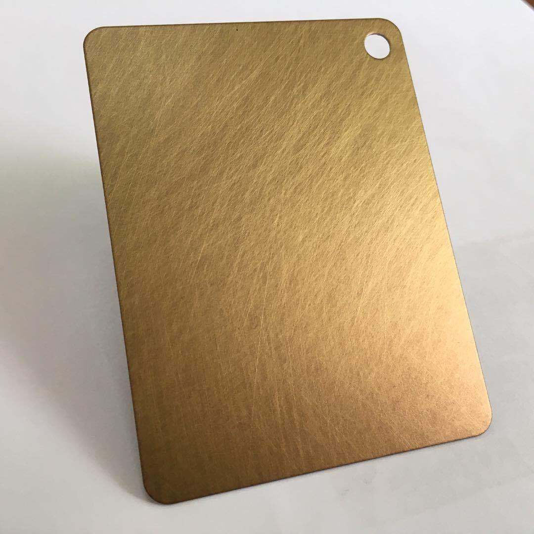 供应不锈钢镀铜板仿古工艺哑光板不锈钢乱纹黄古铜青古铜仿铜板