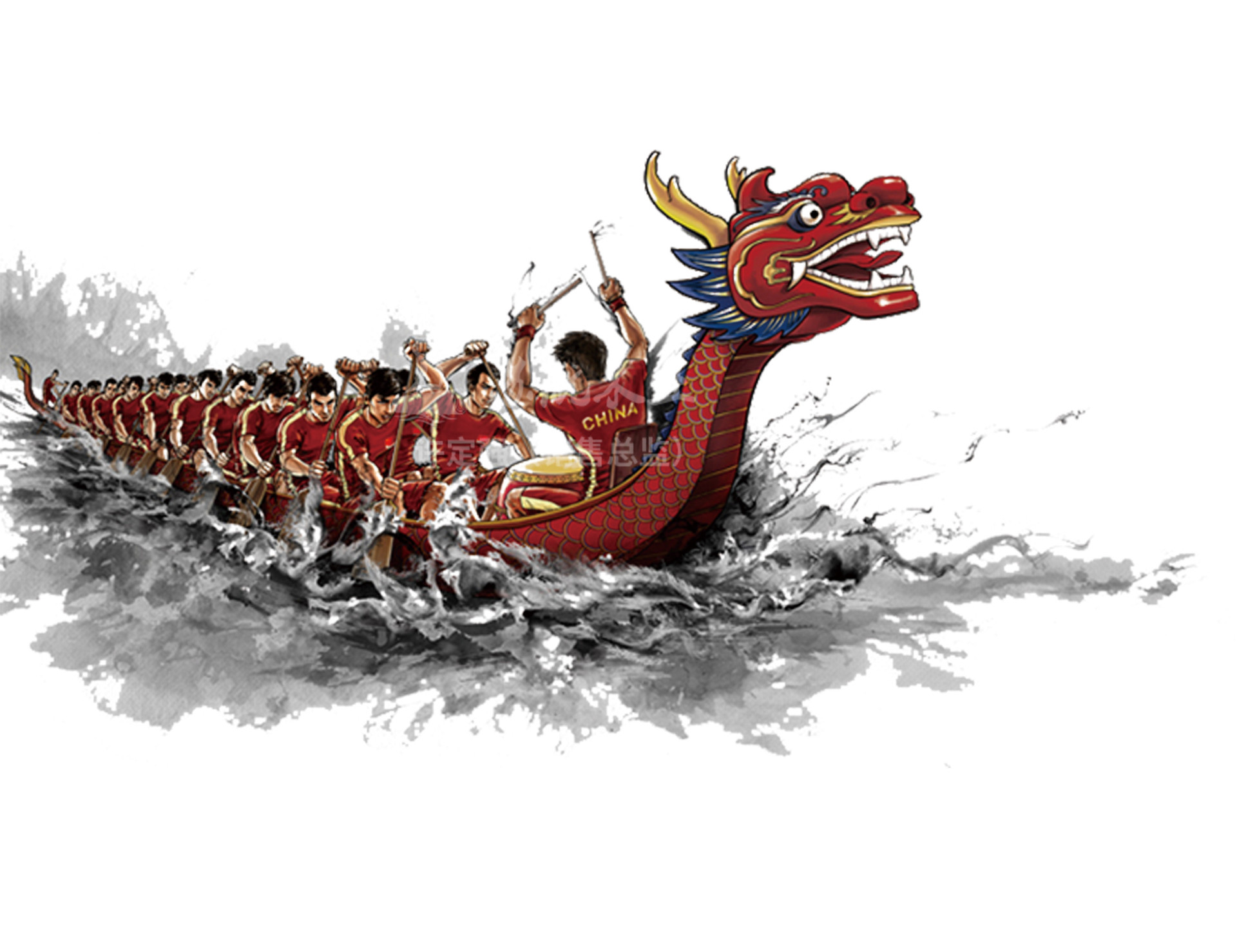 厂家定制14人木质龙舟船22人国际标准手划龙舟船旱地比赛龙舟木船