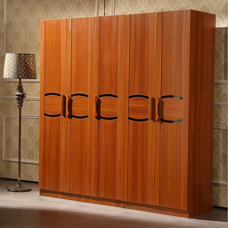 佛山整体衣柜 组合大衣柜 现代储衣柜带顶箱柜 五门更衣柜