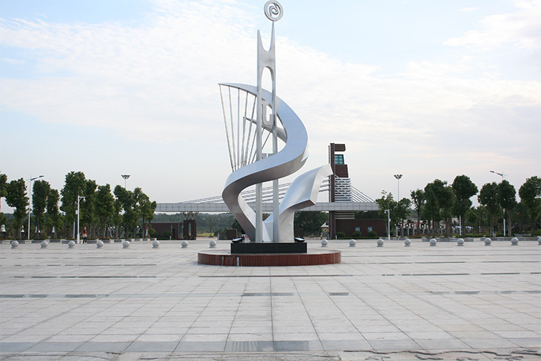 不锈钢城市标志性雕塑 大型户外工程 园林景观道路摆件 fdss-944