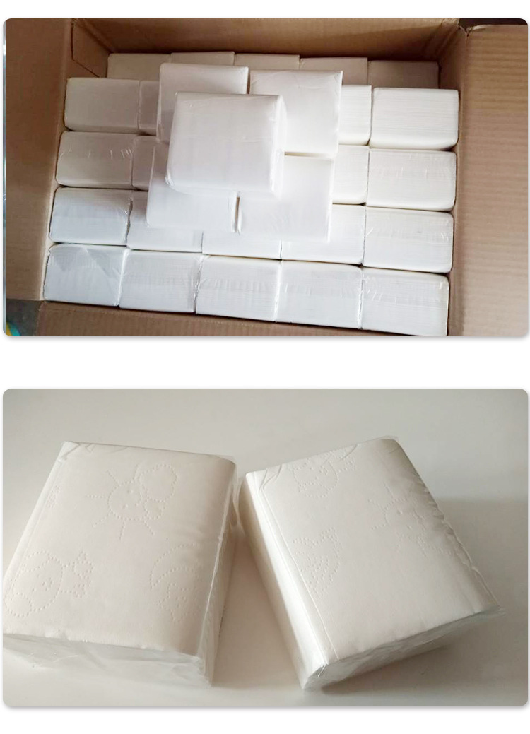 厂家直销酒店抽纸餐馆ktv专用纸抽定做白包300张100包简装抽纸