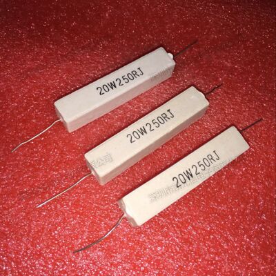 sqp 卧式水泥电阻 20w250欧 20w250Ωj 20w250rj 陶瓷电阻