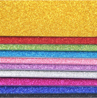 双11爆款diy材料彩色金粉亮片海绵纸加厚eva闪光泡沫纸带胶金葱纸