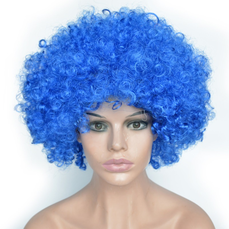 街边搞笑道具小丑头发万圣节狂欢节小丑头套假发外贸定制多种颜色