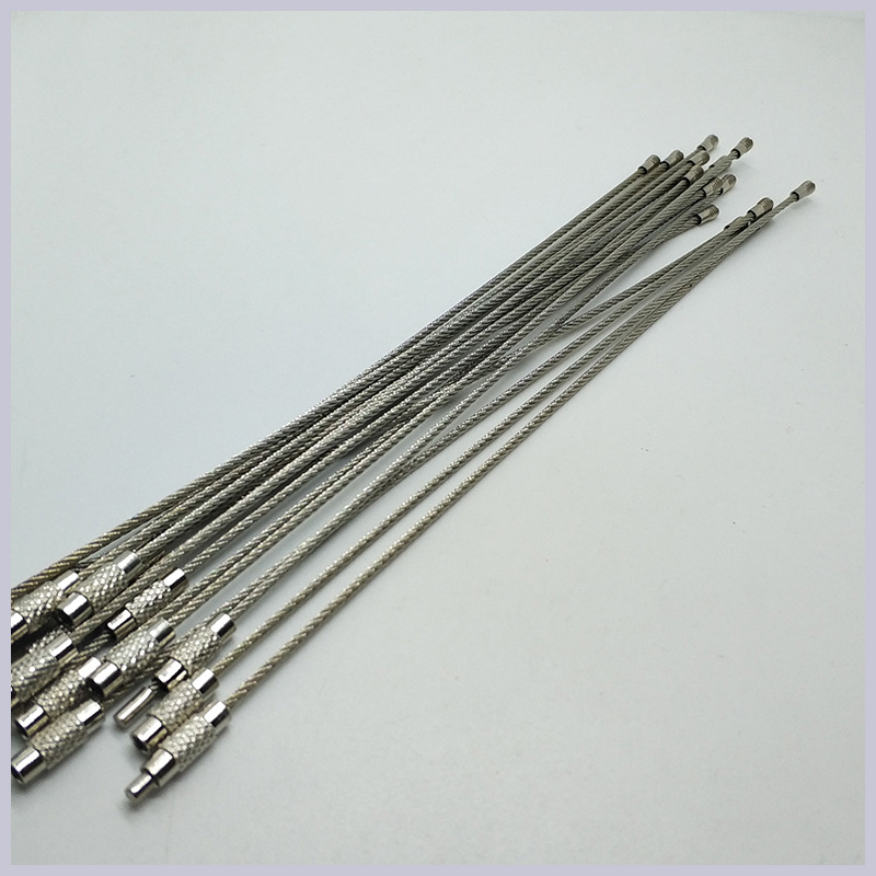 钢丝绳不锈钢钢丝圈, 钢丝环扣 钥匙挂件不锈钢圈环钢丝绳圈