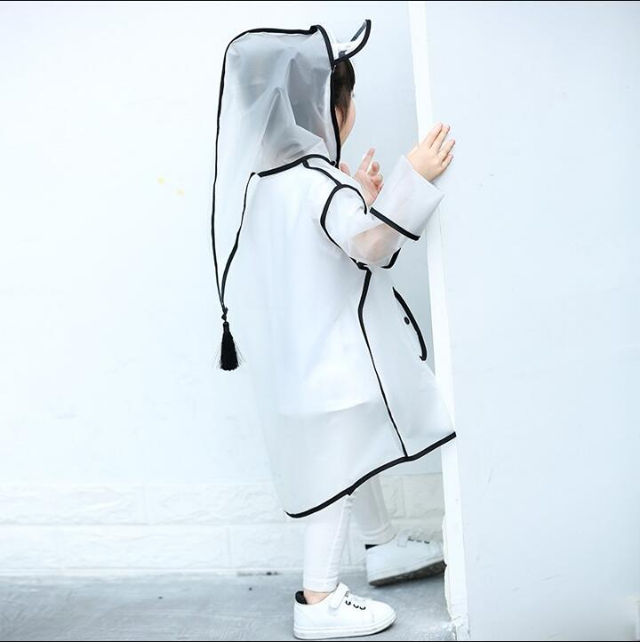 雨先生 eva尖帽雨披雨具 卡通流苏魔法雨衣 抖音款时尚儿童雨衣