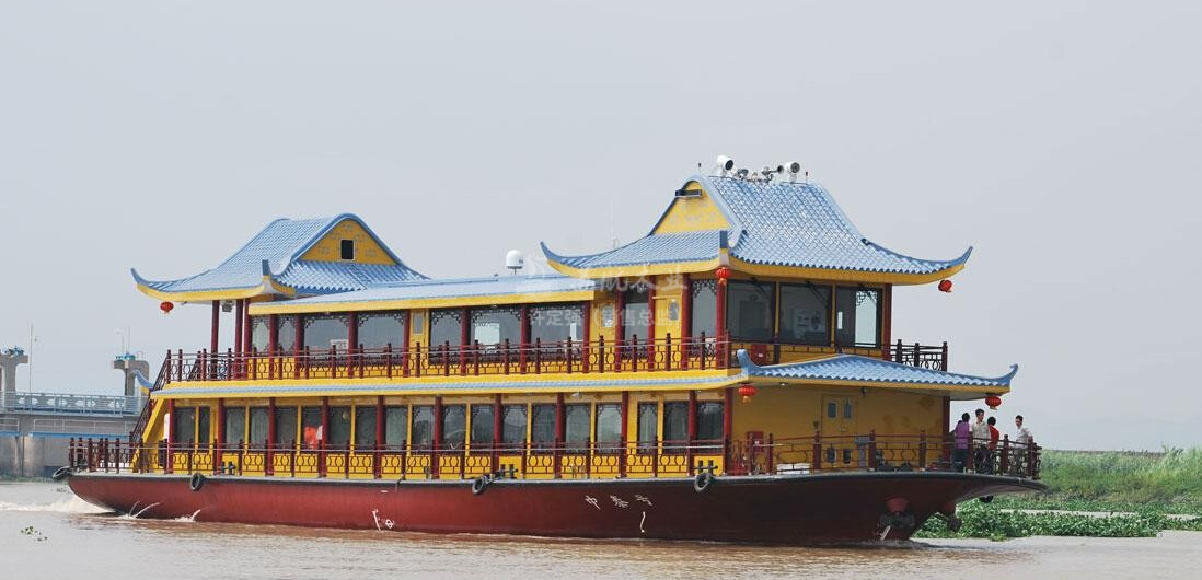 苏航牌定制全封闭景区观光游览画舫船双层仿古式餐饮画舫木船