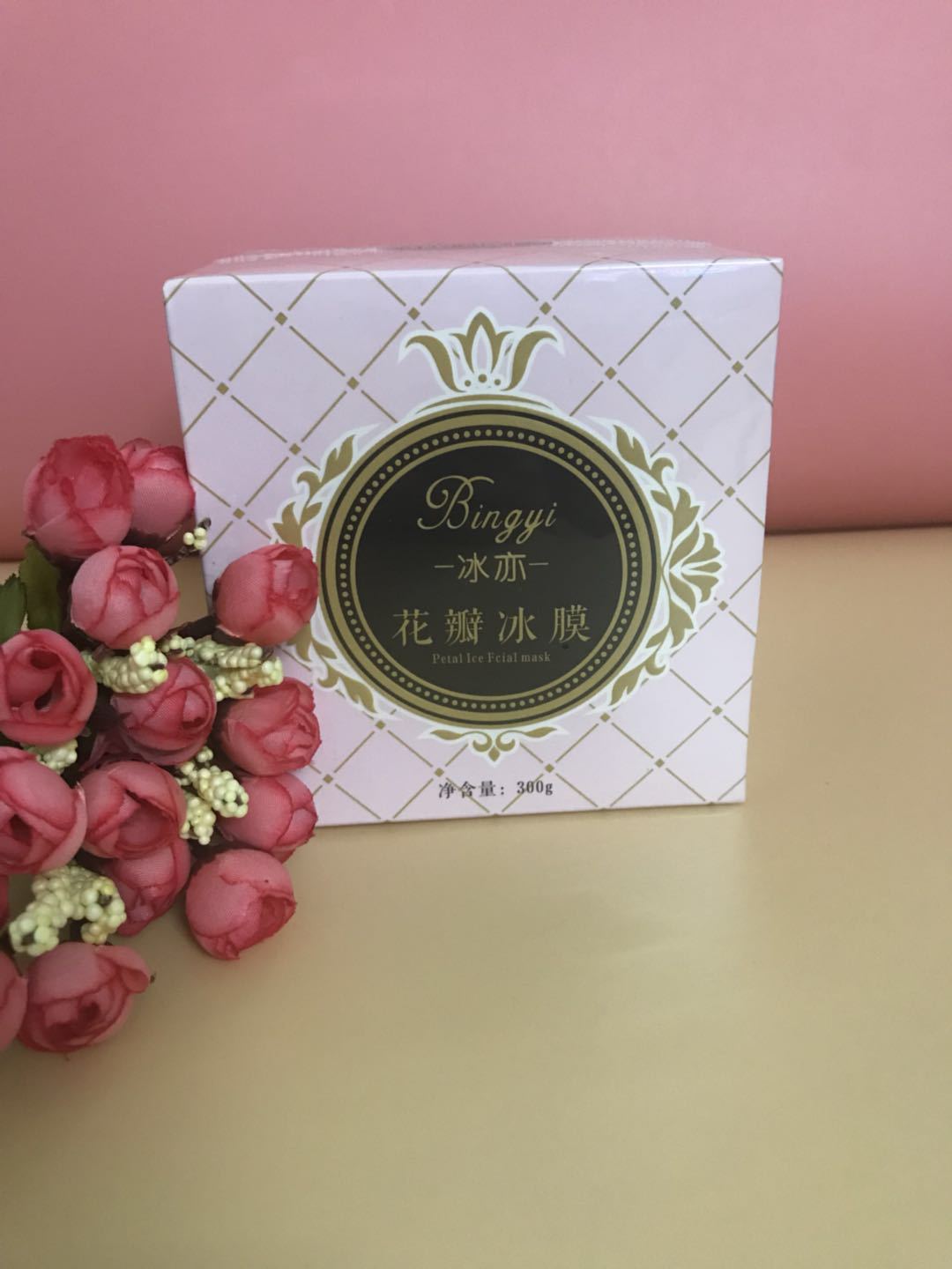 正品冰亦花瓣面膜冰亦花瓣冰膜保湿补水玫瑰软膜粉面膜粉批发代发