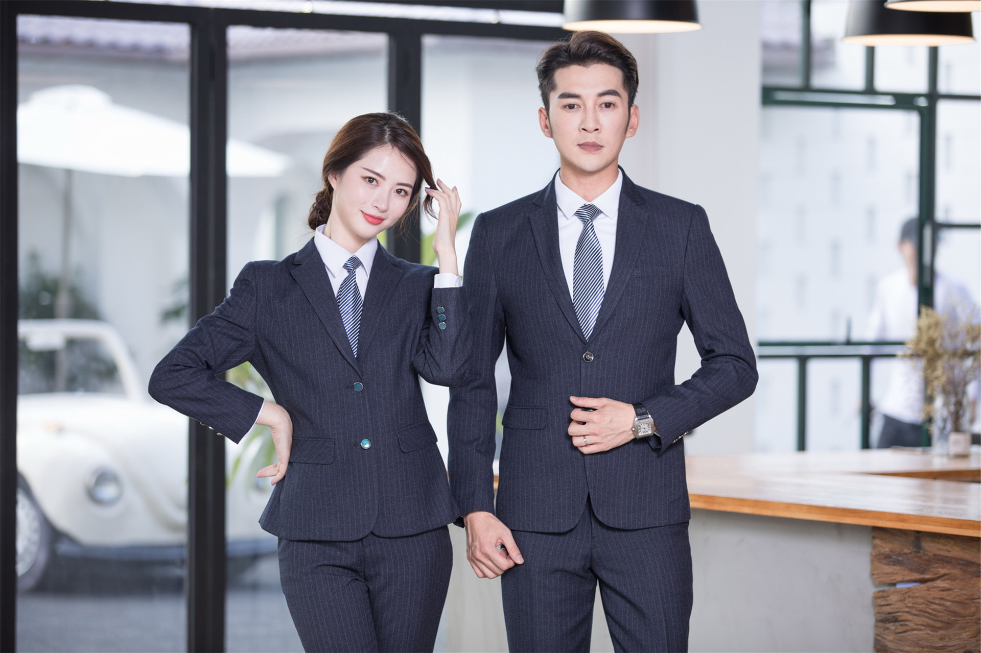 男女同款职业装工作服西装正装春季新款白领办公室气质通勤西服