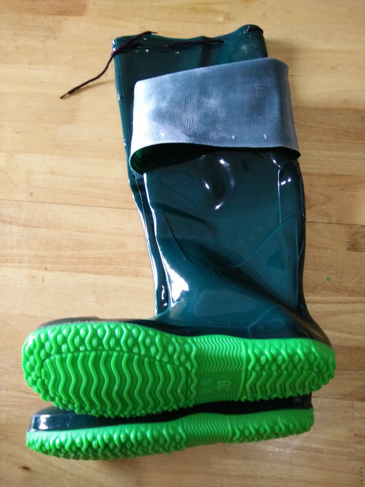 过膝高筒男女雨鞋平底软水田鞋插秧靴钓鱼鞋捕鱼鞋涉水下水鞋批发