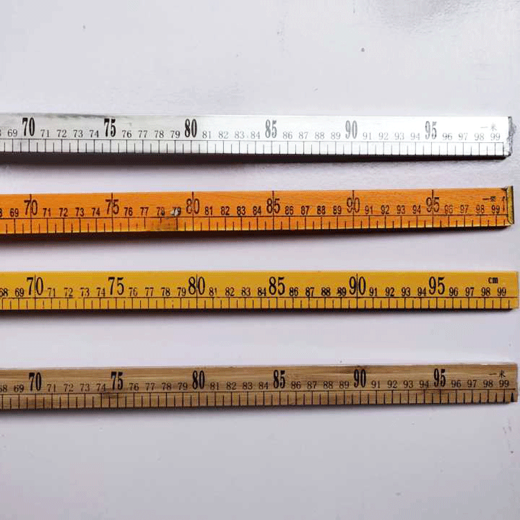 厂家直销一米尺子一米直尺铝合金木质竹制塑料米尺测量尺子