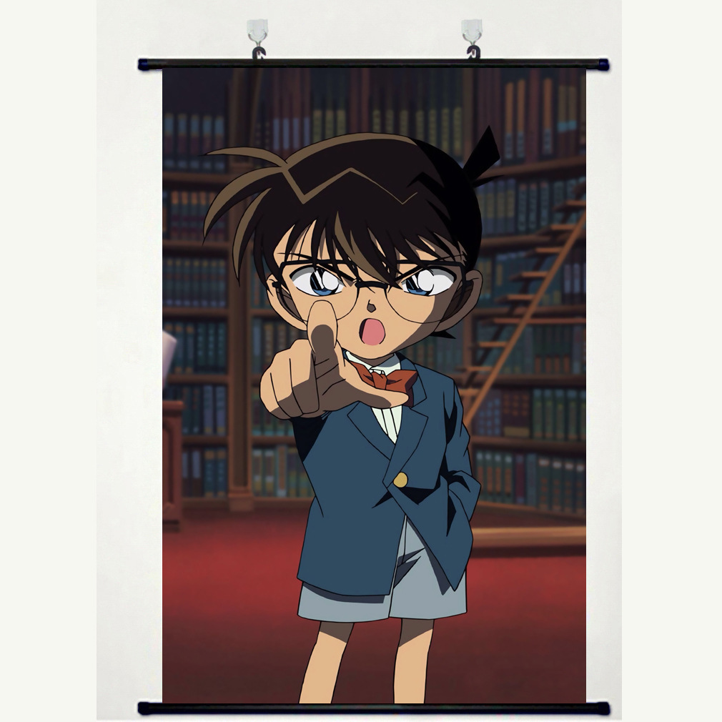 柯南挂画批发 怪盗基德灰原哀动漫卷轴画 柯南漫画 名侦探 海报