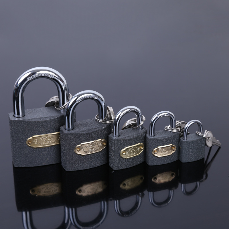 登峰挂锁锁具橱柜仓库锁头房门铁挂锁短钩长梁锁吊扣 互开361-367