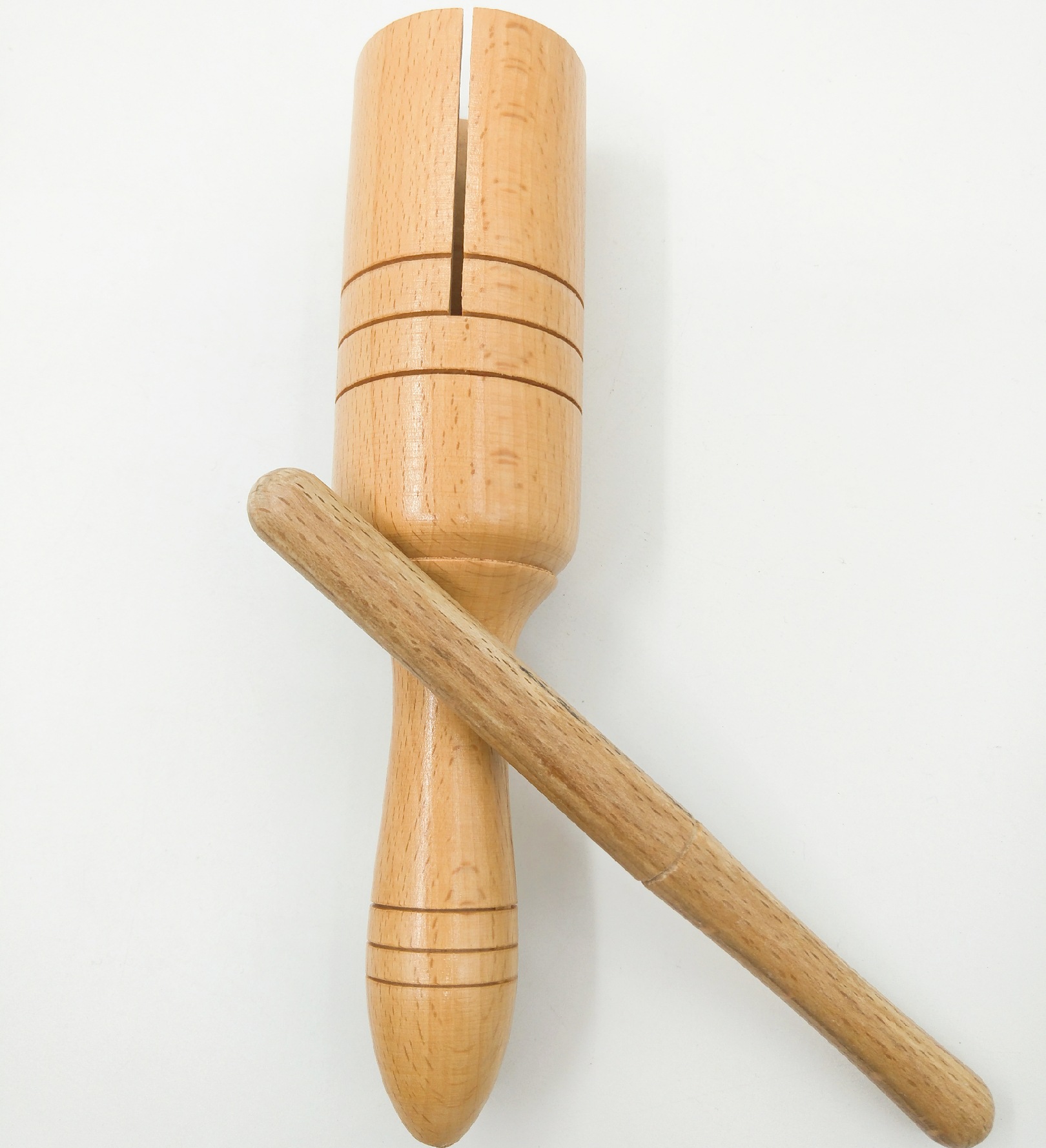 奥尔夫单响筒 单响梆子 响筒 梆子 榉木单响筒