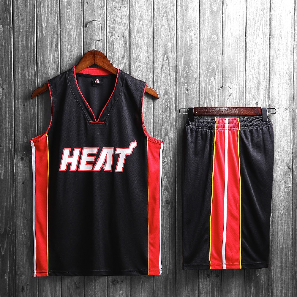 热火队服团购球衣定制波什韦德篮球服套装学生比赛球衣印号50188