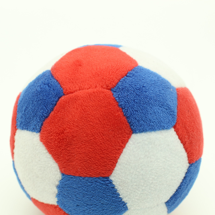 工厂打样定制益智婴儿手抓铃铛布球 彩色毛绒布球足球玩具布绒球