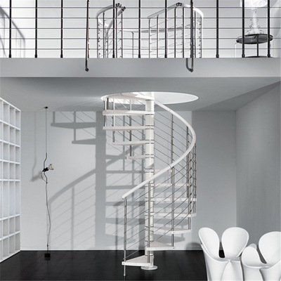 实力厂家优质时尚新颖户外消防不锈钢钢踏步螺旋转楼梯