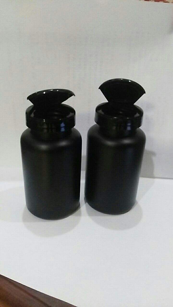批发黑色保健品瓶 翻盖保健品塑料瓶 可定制颜色可定制尺寸