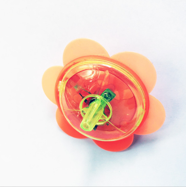 批赠品小玩具儿童塑料发光手扭地转 手转陀螺小陀螺 迷你花边陀螺