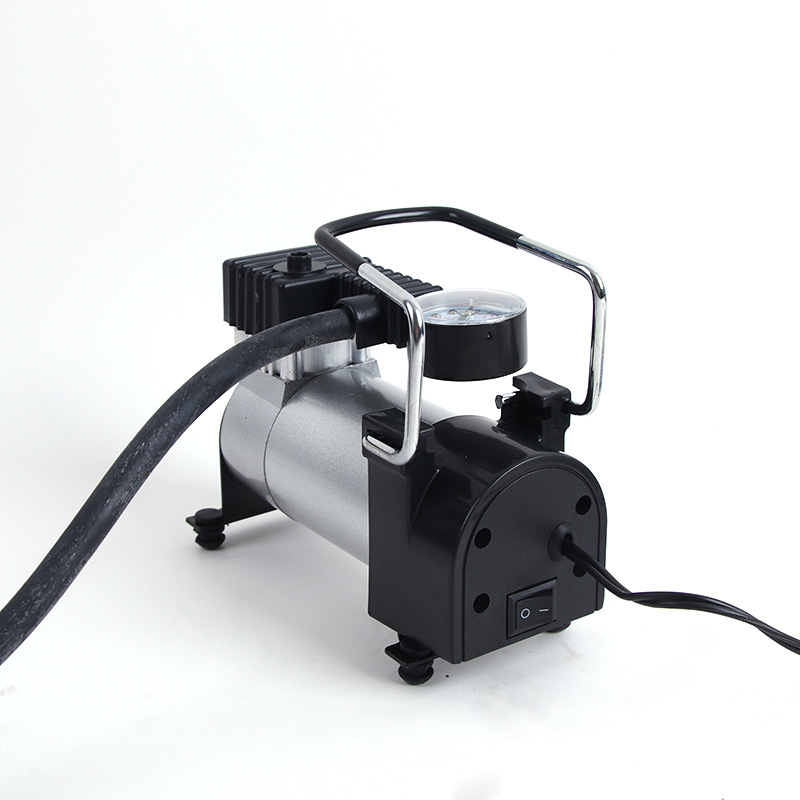 正品中文全金属高压汽车轮胎充气泵车载打气机便携式