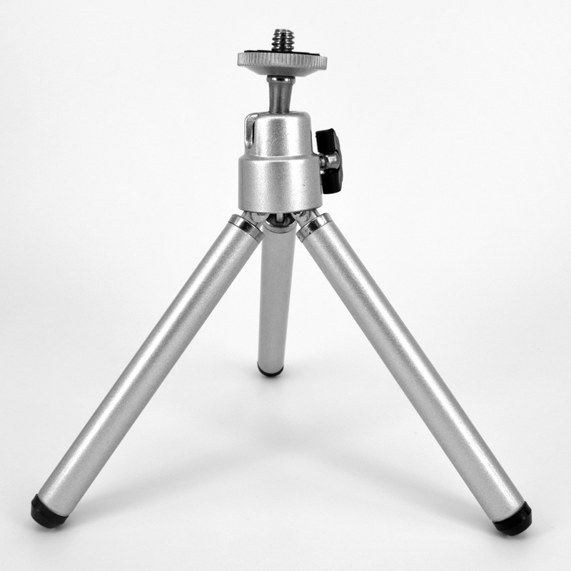 铝合金三脚架二节小支架桌面懒人支架望远镜支架拍照支架金属头