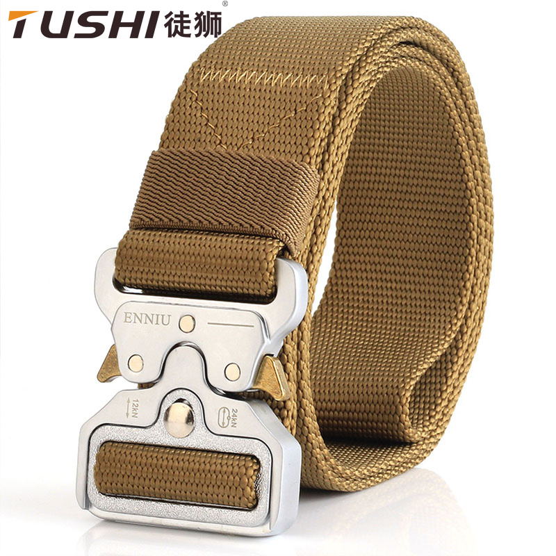 TUSHI 3.8cm 战术腰带多功能皮带工装男士尼龙武装带 眼镜蛇皮带