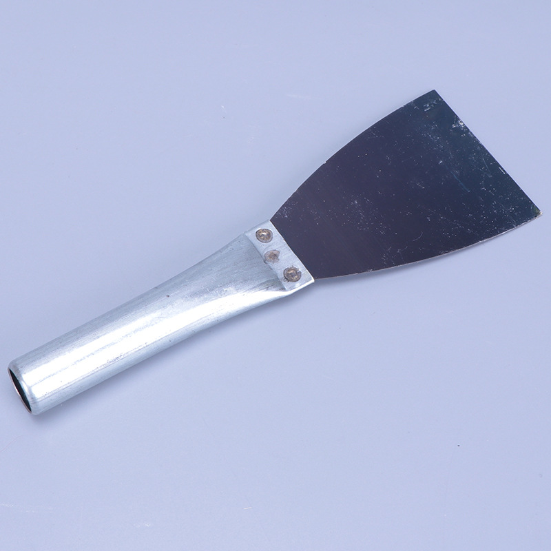 烤蓝铁柄油灰刀 油漆工铲墙腻子刮刀 加厚三角清洁抹泥抹灰刮刀