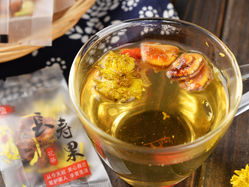 桂林益佰寿罗汉果花茶礼盒 永福罗汉果桂花茶 菊花茶 茉莉花40包