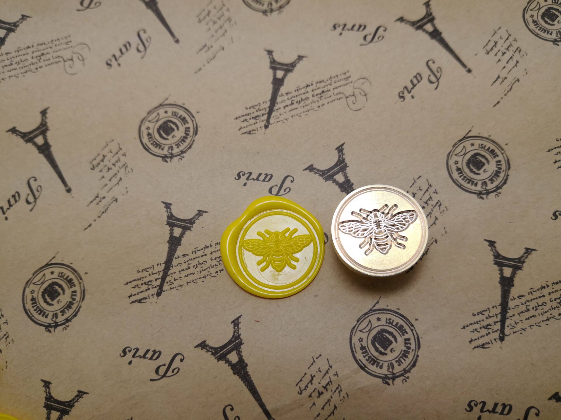 火漆章 蜜蜂 邮戳 复古火漆印章礼物