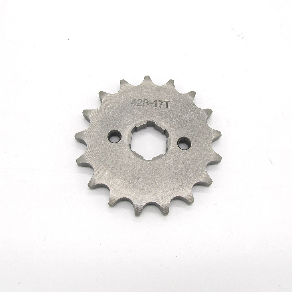 摩托车链条小飞轮428-17t20mmatv沙滩车小链轮45#钢