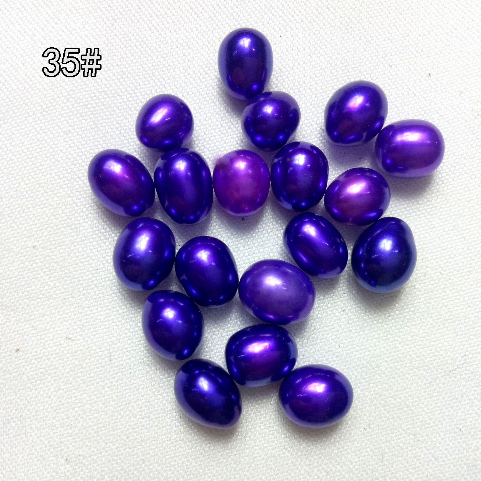 淡水河蚌珍珠真空地摊珍珠海水蚌小贝珍珠一件起批彩色米形珍珠贝