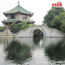 佛山陶瓷仿古园林建筑 寺庙祠堂围墙凉亭牌坊绿色金黄色琉璃瓦