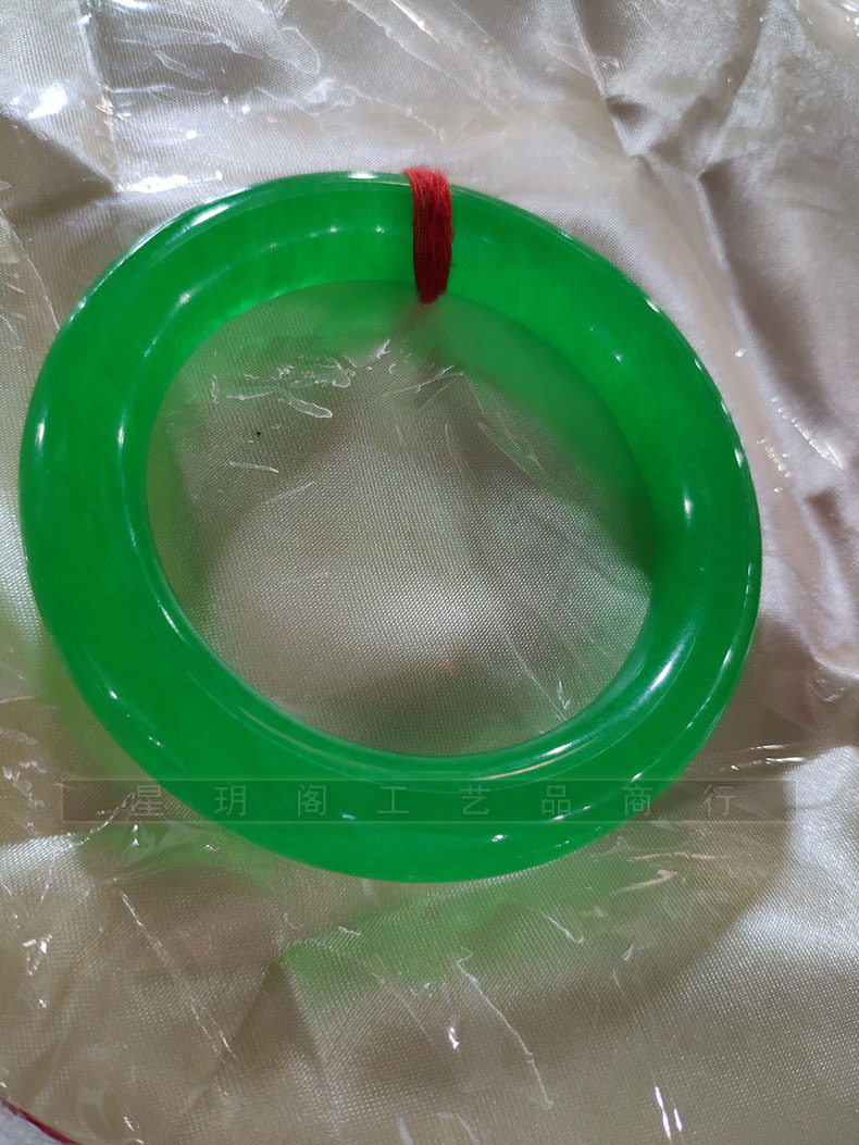 冰种翡翠帝王绿手镯 阳绿满绿苹果绿老坑玉石玉器圆条玉镯子