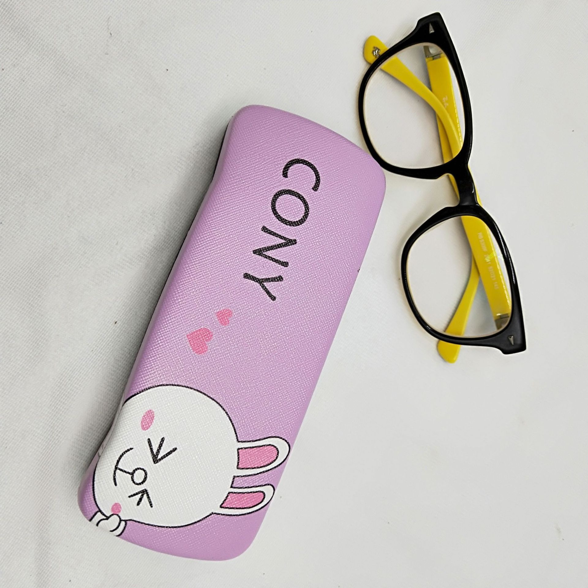 新款金属眼镜盒 可爱卡通人物图案学生儿童近视镜眼镜盒 定制镜盒