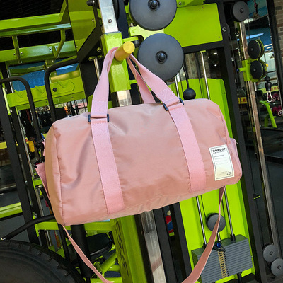 短途旅行包 2018新款时尚潮流男女健身包定制简约斜挎大包瑜伽包