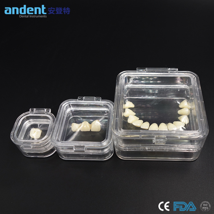 牙科透明带膜牙盒义齿包装盒假牙运输盒首饰盒牙盒