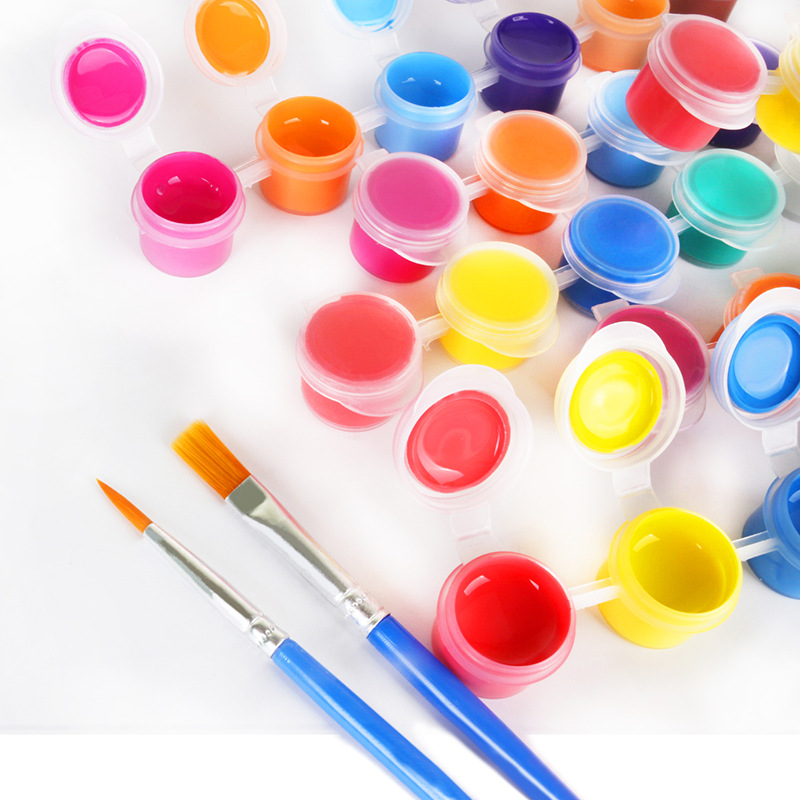 12色丙烯颜料套装手绘墙绘2ml初学者学生绘画涂鸦美术颜料套装