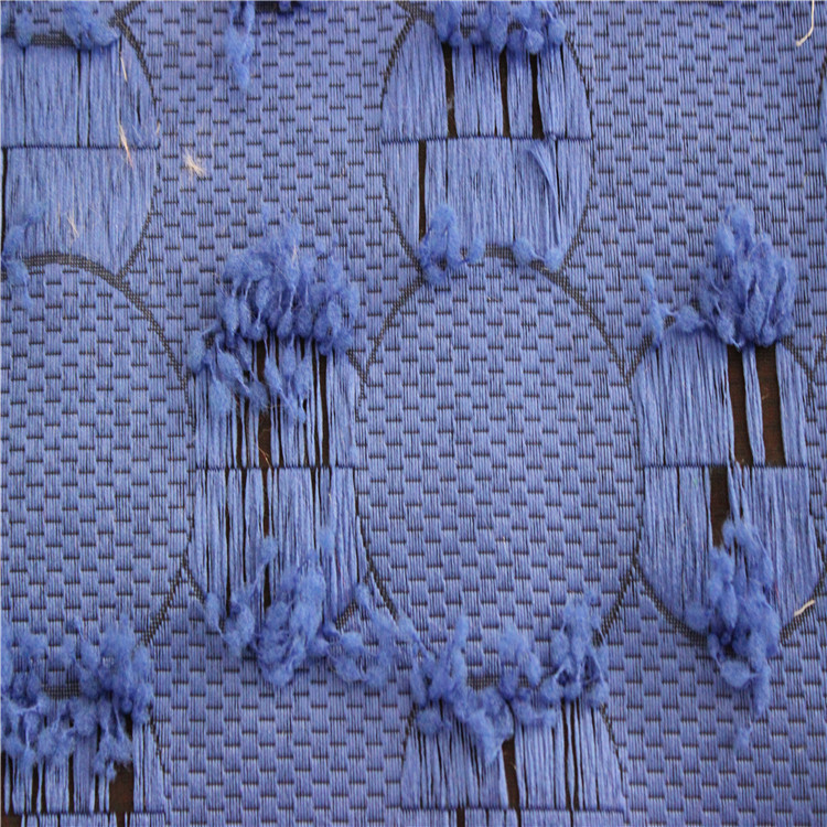 圆型图案色织提花剪花面料适用于服装装饰沙发布鞋子布