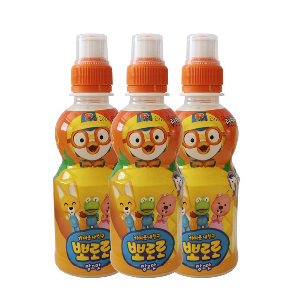 进口饮料韩国宝露露饮料啵乐乐芒果味饮料235ml*24中文