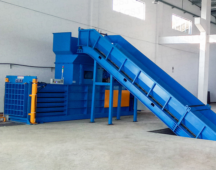 纤维液压打包机江苏打包机60150吨塑料液压打包机卧式半自动