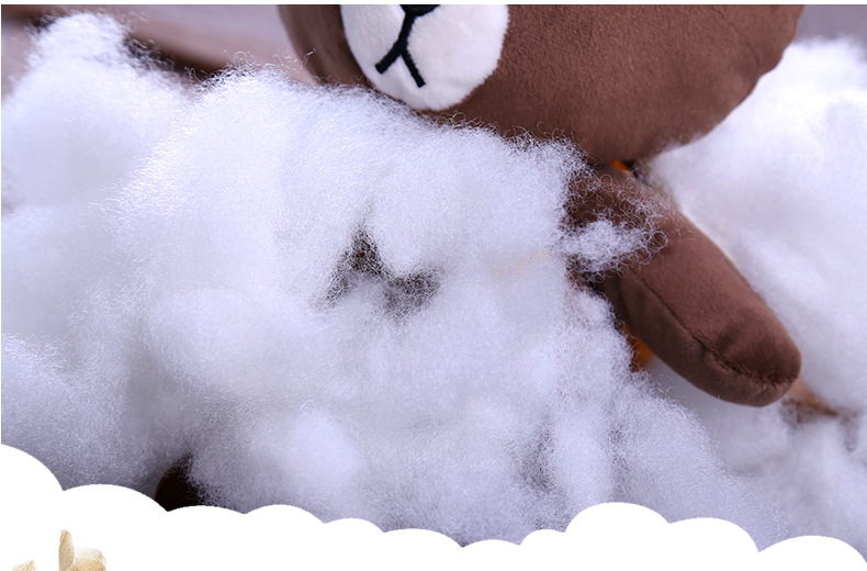 厂家直销新款填充物丝绵填充棉枕芯靠背玩具公仔棉花九孔