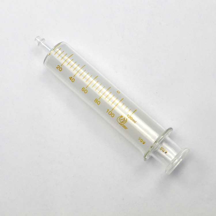 120ml大口玻璃注射器玻璃针筒玻璃针管鼻饲喂饭喂药喂食流汁牛奶