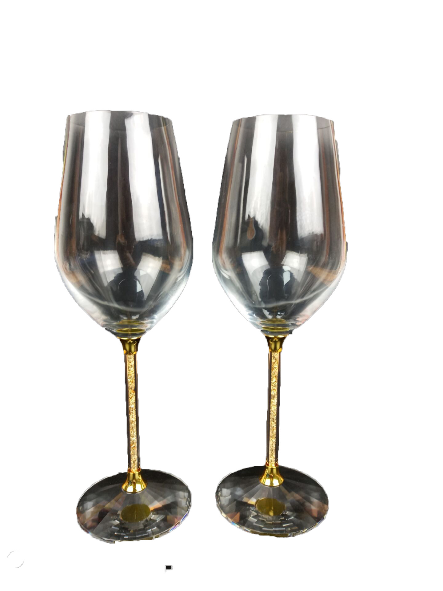 新款高端红酒杯 金箔红酒杯 高级会所别墅红酒杯香槟杯